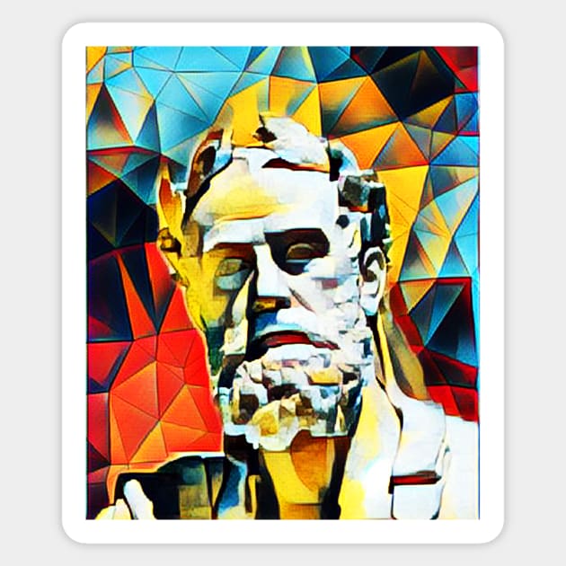 Xenophon Abstract Portrait | Xenophon Artwork 2 Sticker by JustLit